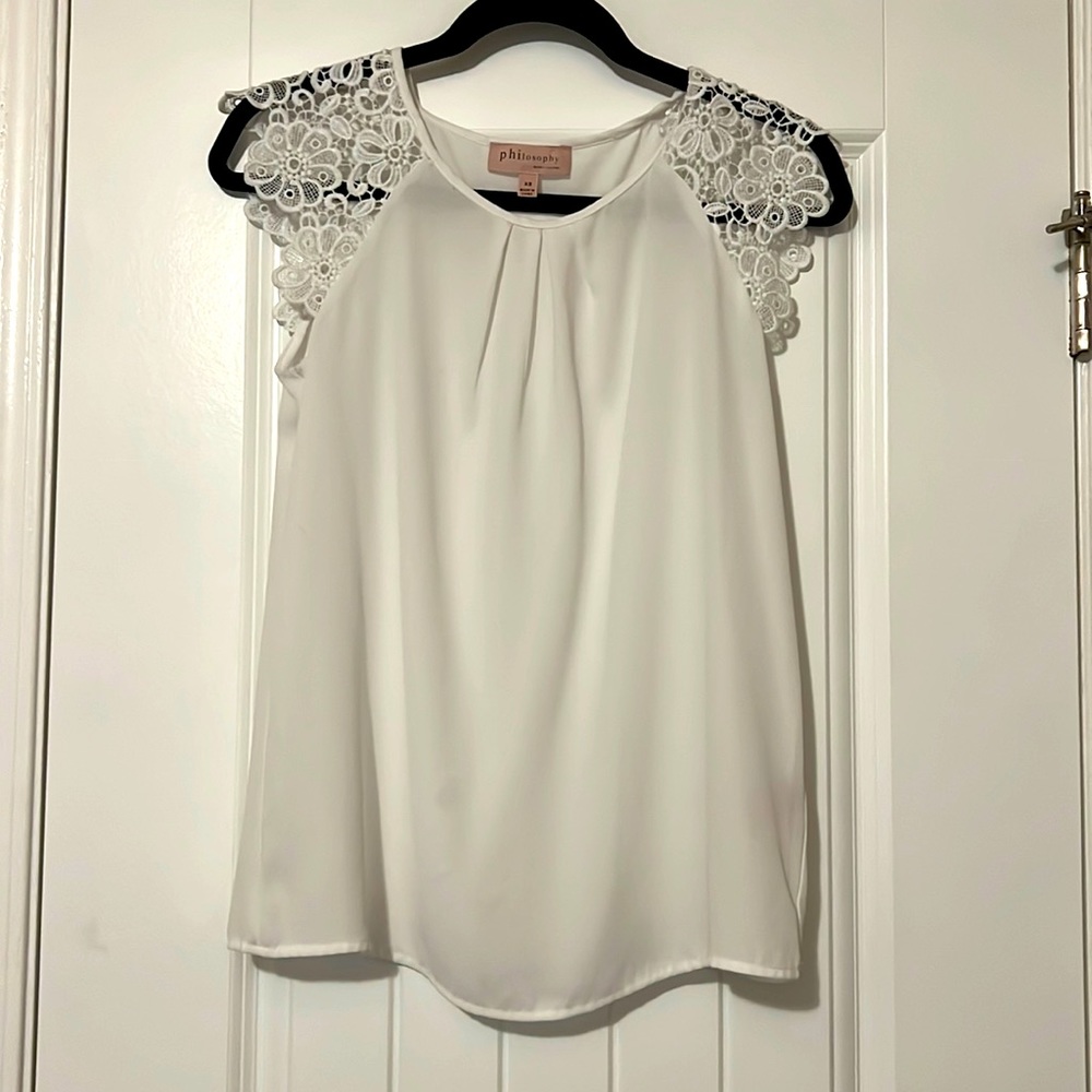 Philosophy Republic Clothing flowy white top
